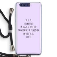Relatief: Honor 9 Transparant Hoesje met koord
