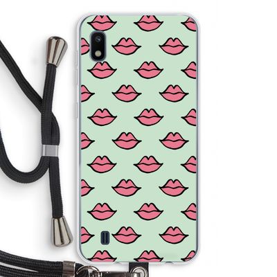 Lipjes: Samsung Galaxy A10 Transparant Hoesje met koord
