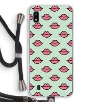 Lipjes: Samsung Galaxy A10 Transparant Hoesje met koord