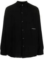 Société Anonyme chemise boutonnée à manches longues - Noir - thumbnail