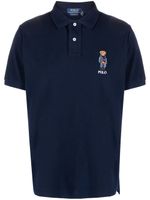 Polo Ralph Lauren Polo Bear-embroidered polo shirt - Bleu - thumbnail