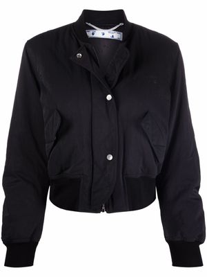 Off-White veste bomber à logo brodé - Noir