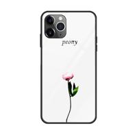 Voor iPhone 11 Pro kleurrijke geschilderde glazen kast (een Floewr)