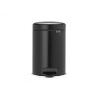 Brabantia newIcon pedaalemmer 3 liter met kunststof binnenemmer - Matt Black