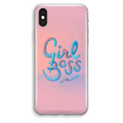 Girl boss: iPhone XS Max Transparant Hoesje