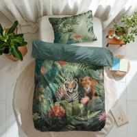Kinderdekbedovertrek Katoen - 140x200 cm Meerkleurig - Dessin: Natuur - Fresh and Co Kids - Dekbed-Discounter.nl