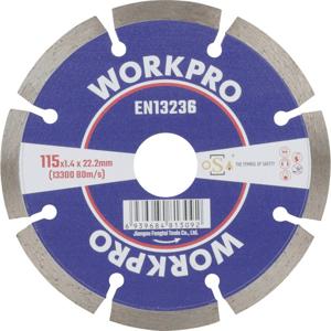 WorkPro GSOSSE-1 Doorslijpschijf 115 mm 1 stuk(s) Keramiek, Porselein, Marmer, Metselwerk, Glas, Kalksteen, Graniet, Natuursteen, Zandsteen