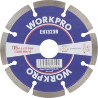 WorkPro GSOSSE-1 Doorslijpschijf 115 mm 1 stuk(s) Keramiek, Porselein, Marmer, Metselwerk, Glas, Kalksteen, Graniet, Natuursteen, Zandsteen