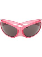 Balenciaga Eyewear lunettes de soleil Skin XXL à monture papillon - Rose