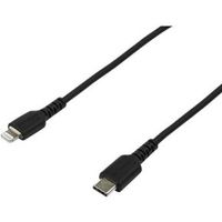 StarTech.com RUSBCLTMM2MB mobiele telefoonkabel Zwart USB A Lightning 2 m