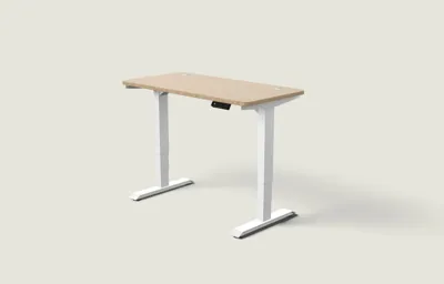 Desktronic HomePro bureau Wit / Bamboe / 120x60 cm