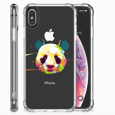 Apple iPhone X | Xs Stevig | Bumper Hoesje | Panda Color