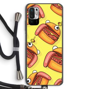 Hamburger: Xiaomi Redmi Note 10 5G Transparant Hoesje met koord