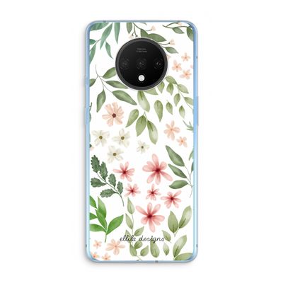 Botanical sweet flower heaven: OnePlus 7T Transparant Hoesje