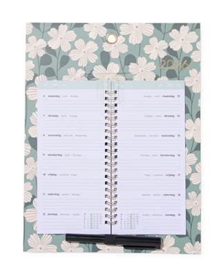 051 Weekkalender 30x23cm Bloemen