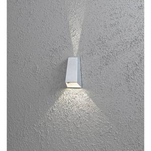 Konstsmide Gnosjö Konstsmide AL 7911-310 LED-buitenlamp (wand) Energielabel: G (A - G) LED LED vast ingebouwd 6 W Zilver-grijs