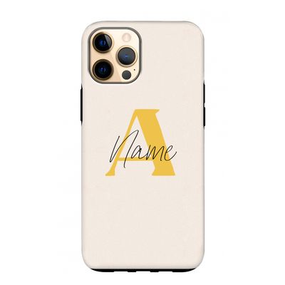 Amber Script: iPhone 12 Pro Max Tough Case