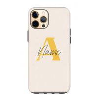 Amber Script: iPhone 12 Pro Max Tough Case