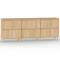 The Living Store Dressoirs - Klassiek - Dressoir - 60 x 35 x 70 cm - Sonoma Eiken - thumbnail