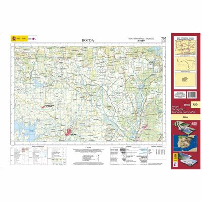 Topografische kaart 750 MT50 Bótoa | CNIG - Instituto Geográfico Nacional1