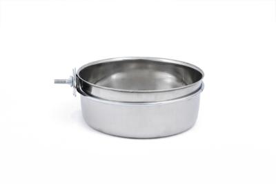Beeztees Beeztees CoopCup Inox+Schroef Hondenvoerbak 0,9L 15cm