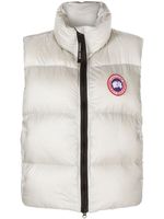 Canada Goose gilet matelassé à patch logo - Argent