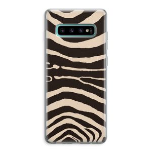 Arizona Zebra: Samsung Galaxy S10 Plus Transparant Hoesje