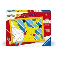 CreArt Kids 18x24cm Pikachu Lightning Bolt, Kit di pittura con i numeri, età 7+, 25905, Ravensburger