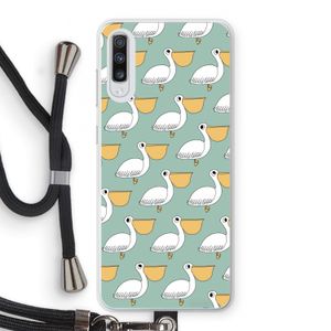 Pelican: Samsung Galaxy A70 Transparant Hoesje met koord
