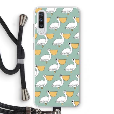 Pelican: Samsung Galaxy A70 Transparant Hoesje met koord