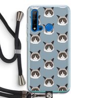 It's a Purrr Case: Huawei P20 Lite (2019) Transparant Hoesje met koord