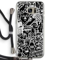 Vexx Black Mixtape: Samsung Galaxy S7 Edge Transparant Hoesje met koord
