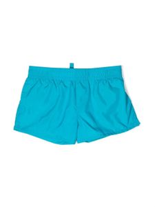 DSQUARED2 KIDS short de bain à logo imprimé - Bleu