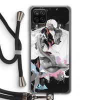 Camouflage de sommeil: Samsung Galaxy A12 Transparant Hoesje met koord