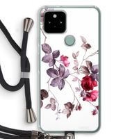 Mooie bloemen: Pixel 5 Transparant Hoesje met koord