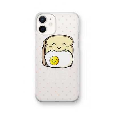Sleep All Day: iPhone 12 Transparant Hoesje