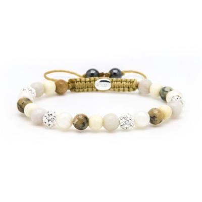 Karma Armband Spiral Noah XS White Crystal