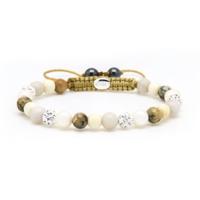 Karma Armband Spiral Noah XS White Crystal