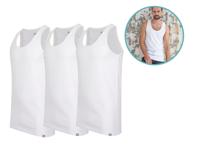 3-pack Cappuccino Belluno Tanktop - Extra Lang - Maat S t/m XXL - Wit