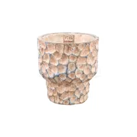 PTMD Bloempot Liselot Bruin Rond Ø18cm