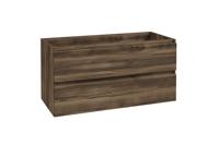 Onderkast Wiesbaden Alvara 100x46 cm 2 Laden 1 Uitsparing Donker Eiken