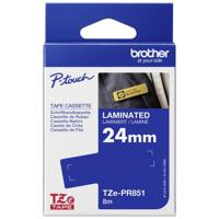 Labeltape Brother TZe-PR851 Tapekleur: Goud Tekstkleur:Zwart 24 mm 8 m