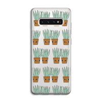 Sansevieria: Samsung Galaxy S10 4G Transparant Hoesje - thumbnail