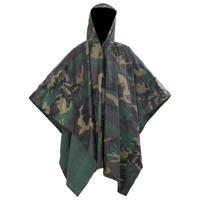 Regenponcho voor kamperen/wandelen leger waterdicht camouflage