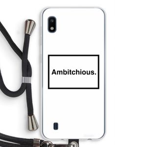 Ambitchious: Samsung Galaxy A10 Transparant Hoesje met koord