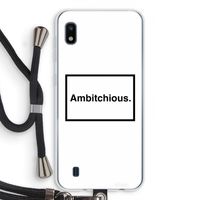 Ambitchious: Samsung Galaxy A10 Transparant Hoesje met koord
