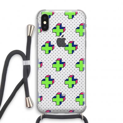 8-bit N°10: iPhone XS Transparant Hoesje met koord