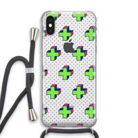 8-bit N°10: iPhone XS Transparant Hoesje met koord