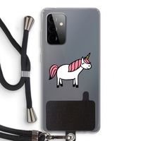 Eenhoorn: Samsung Galaxy A72 5G Transparant Hoesje met koord Eenhoorn: Samsung Galaxy A72 5G Transparant Hoesje met koord