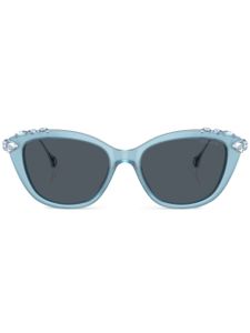 Swarovski lunettes de soleil à monture papillon - Bleu